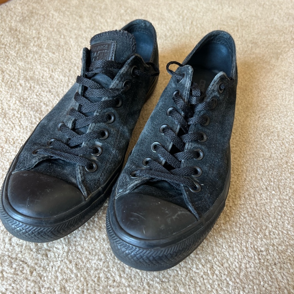 Black Suede Converse Men's Shoes